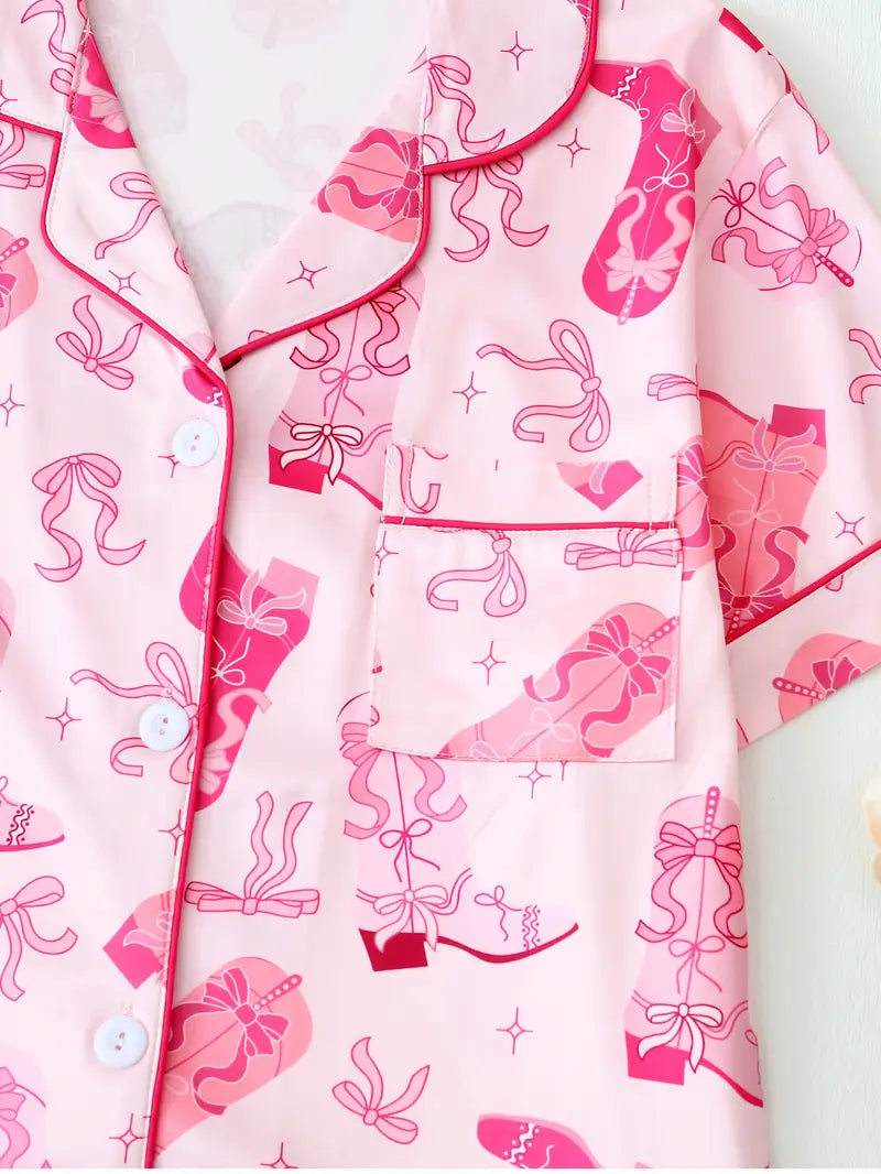 Aura Body™ Cowgirl Bow Pajama Set