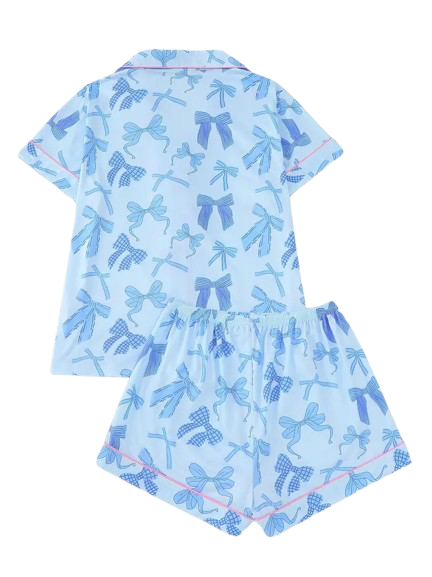 Aura Body™ Blue Bow Pajama Set