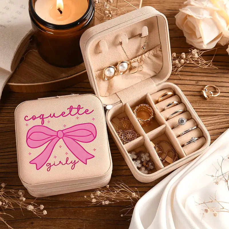 Aura Beadery Coquette Travel Jewelry Box
