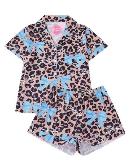 Aura Body™ Wild Chic Leopard Pajama Set