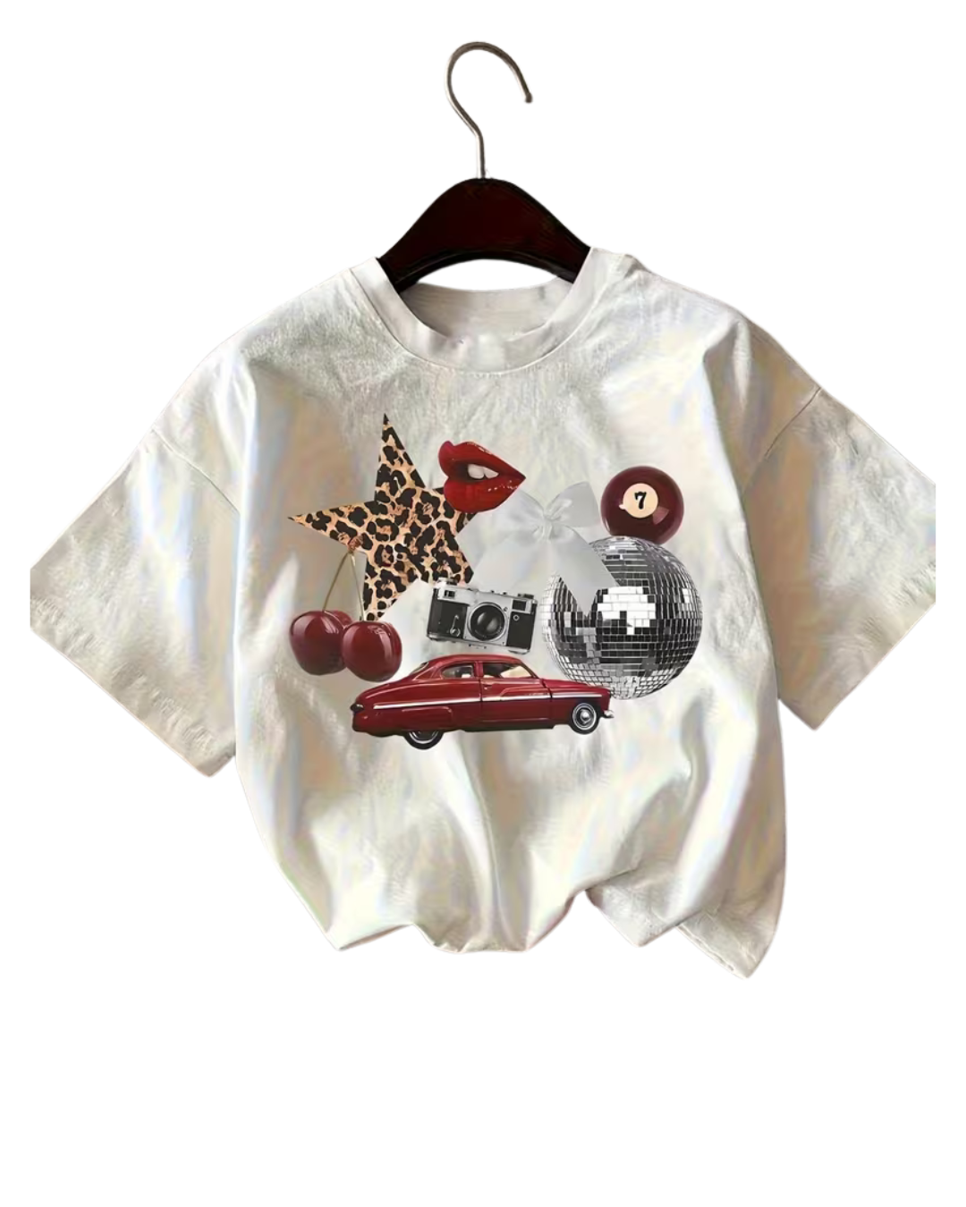 Aura Body™ Red Retro Star Graphic Tee