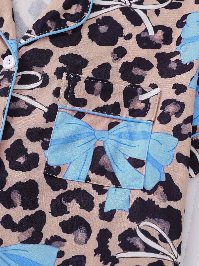 Aura Body™ Wild Chic Leopard Pajama Set