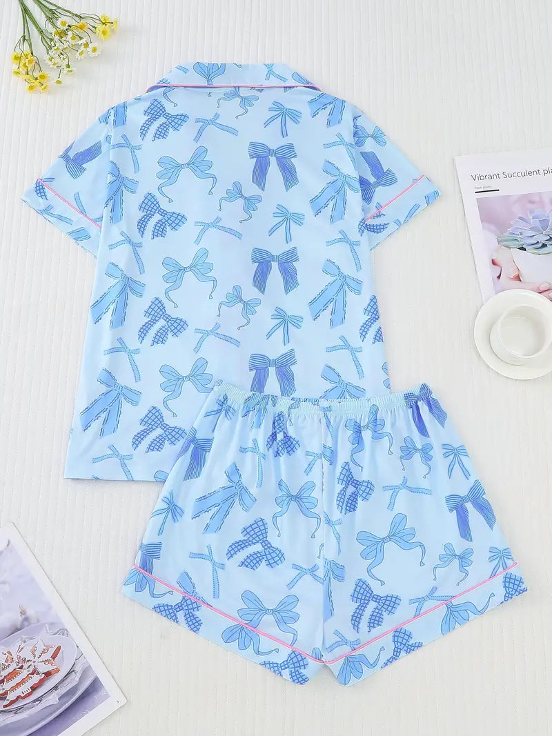 Aura Body™ Blue Bow Pajama Set