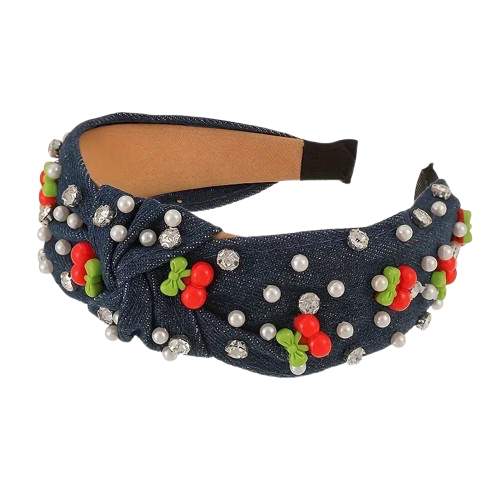Aura Body™ Cherry Denim Headband
