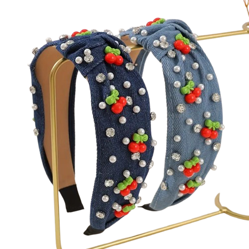 Aura Body™ Cherry Denim Headband