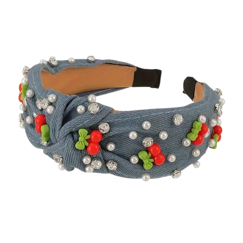 Aura Body™ Cherry Denim Headband