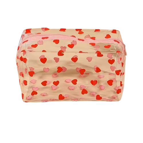 Aura Lifestyle ™ Heart Clear Makeup Bag
