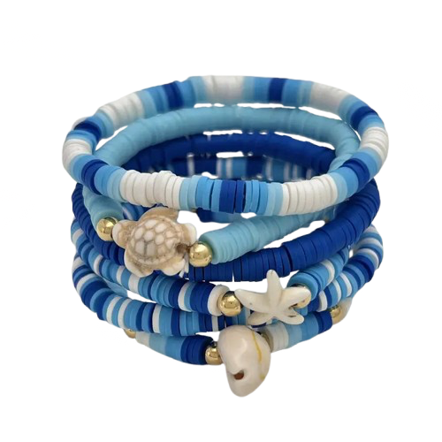 Aura Beadery™ Marine Charm Bracelet Set (6pc)