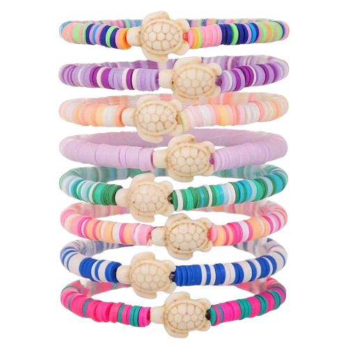 Aura Beadery™ Island Turtle Bracelet Set (8pc)