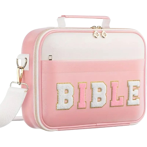 Aura Lifestyle™ Pastel Pink Bible Bag