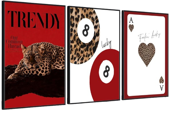 Aura Home™ Lucky Leopard Wall Set