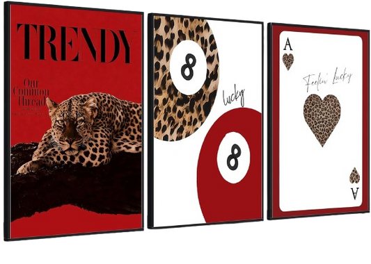 Aura Home™ Lucky Leopard Wall Set