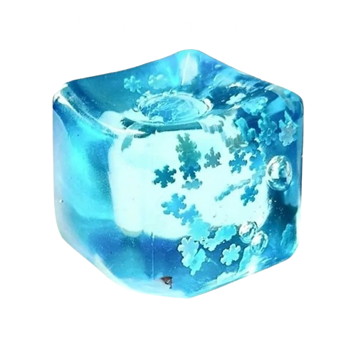 Aura Lifestyle™ Frosted Snowflake Cube Squishy