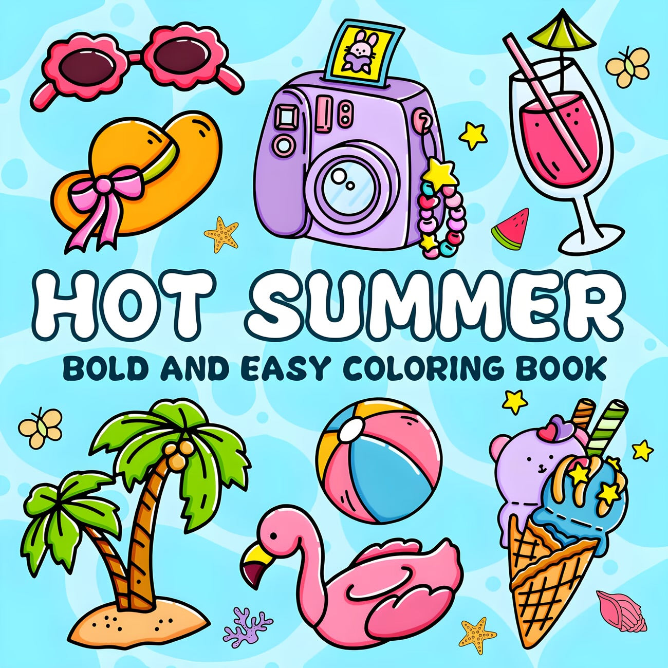 Aura Lifestyle™ Hot Summer Coloring Book