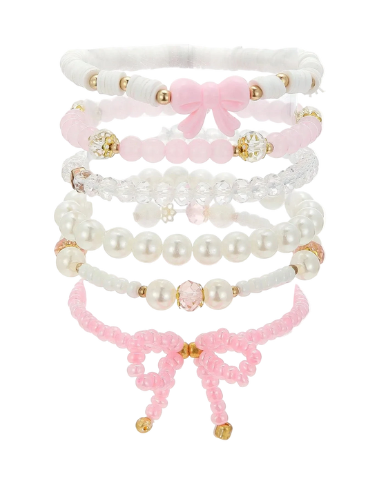 Aura Beadery™ Coquette Bow Bracelet Set